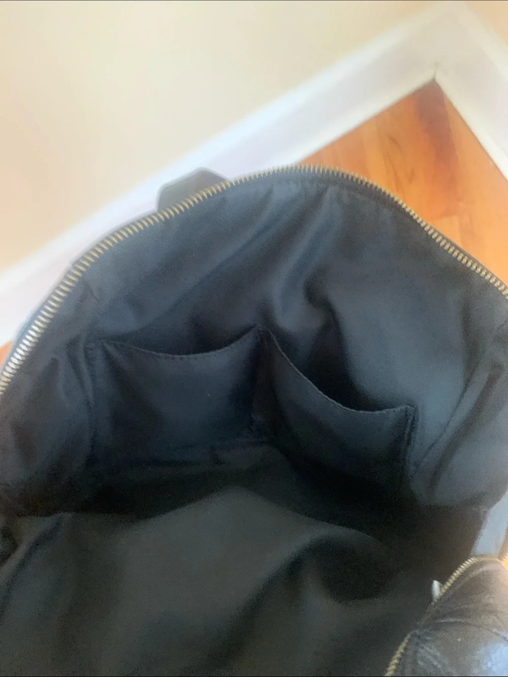 Fossil Black Pebbled Leather Satchel